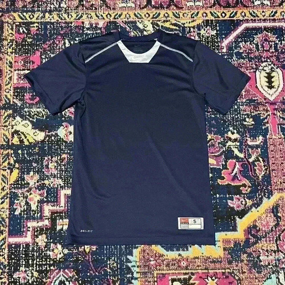 Nike Team T Shirt Women's Small Dri-Fit Blue Logo Embroidered Modern Ladies USA - Picture 1 of 1